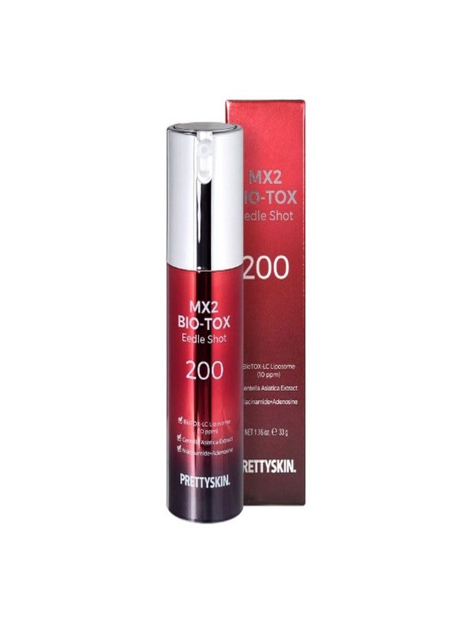 PRETTYSKIN MX2 BIO-TOX Facial Serum Eedle Shot 200 Nourishing Skin Revitalizing Solution Hydrolyzed Sponge 1.16 oz.(33g) (1.16, Eedle Shot) - Image 1